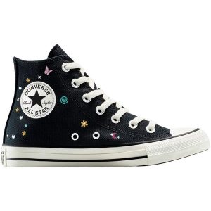 Buty sportowe Converse Chuck Taylor All Star. Czarne trampki Converse, bez wzorów, bez zapięcia. W wyprzedaży za 390,00 zł.