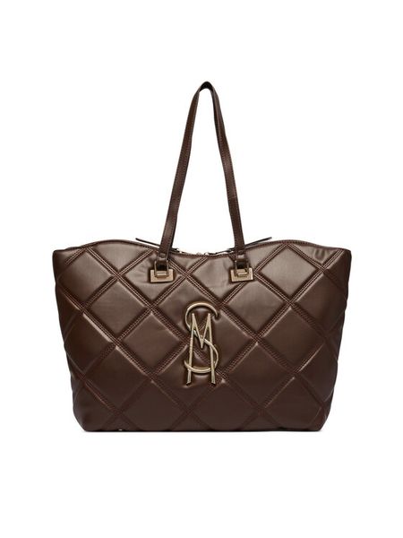 Steve Madden Torebka Bvuse 13001830 Brązowy ciemny. Brązowe shopper bag Steve Madden, bez wzorów, ze skóry, bez dodatków. Za 559,99 zł.