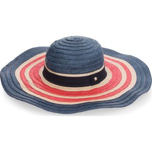 Kapelusz TOMMY HILFIGER - Corporate Straw Wide Brim Hat AW0AW05242 901. Niebieskie kapelusze marki TOMMY HILFIGER, z materiału. W wyprzedaży za 179,00 zł.
