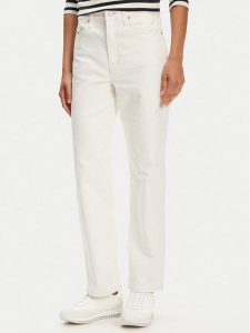 Tommy Jeans Jeansy Layla DW0DW20481 Biały Slim Fit. Białe jeansy Tommy Jeans, bez wzorów, z bawełny. Za 299,99 zł.