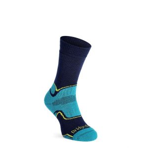 Skarpety trekkingowe Bridgedale Hike MW Merino Perfo Boot Pattern. Niebieskie skarpetki Bridgedale, bez wzorów. Za 91,99 zł.
