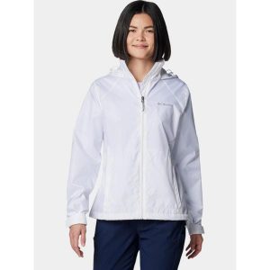 Wiatrówka damska Columbia Switchback IV. Białe kurtki Columbia, s, bez wzorów, z softshellu, bez kaptura. Za 369,00 zł.