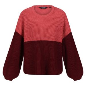 Sweter Damski Dzianinowa Kamaria. Czerwone swetry klasyczne Regatta, m, z dzianiny, bez kołnierzyka. Za 87,99 zł.