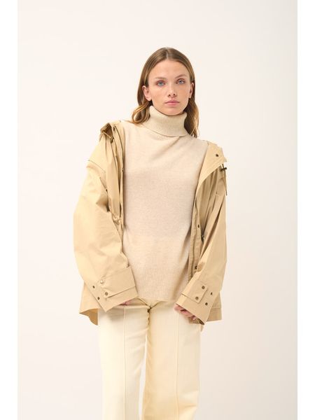 Just Cashmere Kaszmirowy golf "Lexie" w kolorze beżowym rozmiar: XXL. Brązowe golfy Just Cashmere, bez wzorów, z kaszmiru. Za 413,99 zł.