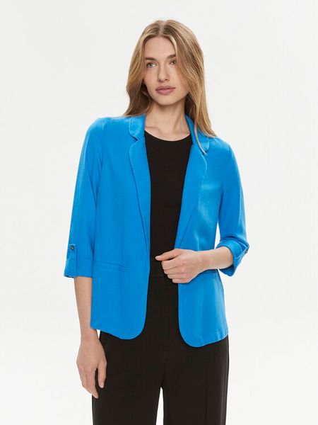 Vero Moda Marynarka Jesmilo 10279700 Niebieski Regular Fit. Niebieskie marynarki i żakiety Vero Moda, s, bez wzorów, z wiskozy. Za 139,99 zł.