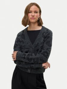 Vero Moda Kardigan Zuzu 10339337 Szary Regular Fit. Szare kardigany Vero Moda, z syntetyku. Za 229,99 zł.