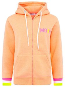 Zwillingsherz Bluza "MoinZH" w kolorze różowo-brzoskwiniowym rozmiar: M. Pomarańczowe bluzy Zwillingsherz, m, bez wzorów, bez kaptura. Za 193,24 zł.