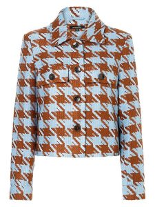 More & More Kurtka koszulowa w kolorze jasnobrązowo-błękitnym rozmiar: 42. Brązowe kurtki More & More, bez wzorów, bez kaptura. Za 265,40 zł.