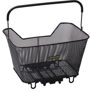 Kosz systemowy Racktime Baskit S. Czarne shopper bag RACKTIME, bez wzorów, bez dodatków. Za 249,00 zł.