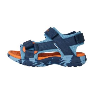 Sandały juniorskie Geox Borealis. Niebieskie buty trekkingowe Geox, bez zapięcia. Za 219,99 zł.