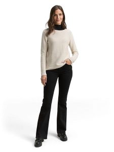 Tom Tailor Dżinsy - Bootcut fit - w kolorze czarnym rozmiar: W32/L32. Czarne jeansy Tom Tailor, z aplikacjami, z bawełny, z podwyższonym stanem. Za 78,84 zł.