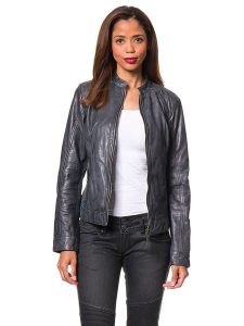 7eleven Skórzana kurtka "Rostock" w kolorze szarym rozmiar: 38. Szare kurtki 7eleven, bez wzorów, z materiału, bez kaptura. Za 268,55 zł.