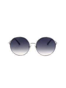Swarovski Damskie okulary przeciwsłoneczne w kolorze srebrno-granatowym rozmiar: 59. Niebieskie okulary przeciwsłoneczne Swarovski. Za 240,95 zł.