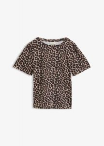 T-shirt z czystej bawełny organicznej. Czarne t-shirty bonprix, bez wzorów, z bawełny, bez kołnierzyka, bez ramiączek. Za 52,99 zł.