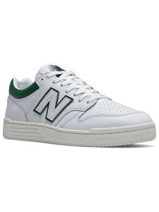New Balance Skórzane sneakersy "480" w kolorze białym rozmiar: 41,5. Białe trampki New Balance, bez wzorów, bez zapięcia. Za 276,71 zł.