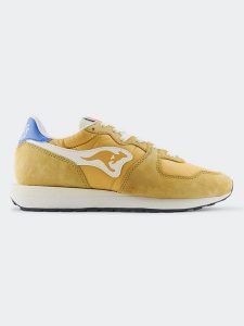 Kangaroos Skórzane sneakersy "Aussie Athluxe II" w kolorze żółtym rozmiar: 38. Żółte trampki KangaROOS, bez wzorów, z materiału, bez zapięcia. Za 469,99 zł.