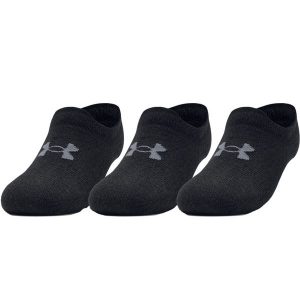 Skarpetki sportowe dla dorosłych Ultra Lo Socks. Czarne skarpetki Under Armour, bez wzorów, z elastanu. Za 39,99 zł.