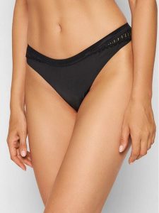 Triumph Stringi Aura Spotlight High 10207998 Czarny. Czarne stringi Triumph, bez wzorów, z syntetyku. Za 59,99 zł.