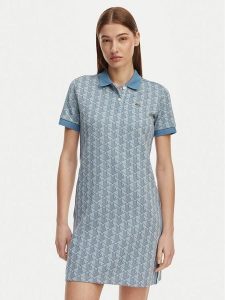 Lacoste Sukienka codzienna EF2655 Niebieski jasny Slim Fit. Niebieskie sukienki Lacoste, na co dzień, bez wzorów, z syntetyku, bez kołnierzyka, bez ramiączek, proste. Za 613,99 zł.