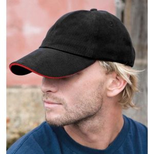 Czapka Core Unisex Adults Memphis Sandwich Peak. Białe czapki RESULT, bez wzorów, z bawełny. Za 28,99 zł.