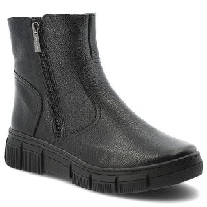 Czarne Botki Wasak Skórzane Buty Damskie Zapinane Na Suwak. Czarne botki Wasak, bez wzorów, bez obcasa, bez zapięcia. Za 359,00 zł.
