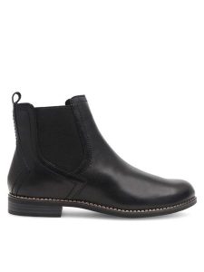 Lasocki Sztyblety ARC-LINDA-14 Czarny. Czarne botki Lasocki, bez wzorów, z materiału, bez obcasa, na płaskiej podeszwie, bez zapięcia. Za 219,99 zł.