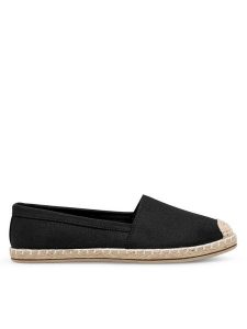 Jenny Fairy Espadryle WYL04103-1 Czarny. Czarne espadryle Jenny Fairy, bez wzorów, z materiału, bez obcasa. Za 69,99 zł.