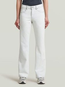 G-Star Dżinsy - Comfort fit - w kolorze białym rozmiar: W27/L/32. Białe jeansy G-Star, z aplikacjami, ze skóry. Za 244,95 zł.