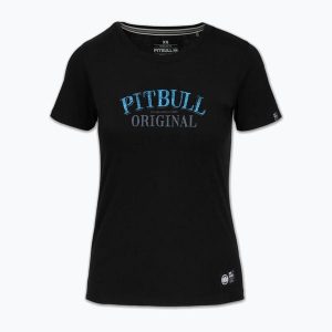 Koszulka damska Pitbull Midnight. Czarne koszulki sportowe PITBULL, bez wzorów, bez ramiączek. Za 89,99 zł.