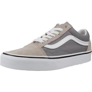 Buty VANS OLD SKOOL 2 TONE Szary. Szare trampki Vans, bez wzorów, ze skóry, bez zapięcia. Za 301,99 zł.
