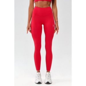 Damskie legginsy sportowe fitness Rough Radical Zoya Classic. Czerwone legginsy ROUGH RADICAL, bez wzorów. Za 169,90 zł.