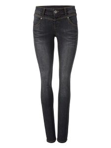 Heine Dżinsy - Skinny fit - w kolorze czarnym rozmiar: 38. Czarne jeansy Heine, bez wzorów. Za 122,96 zł.