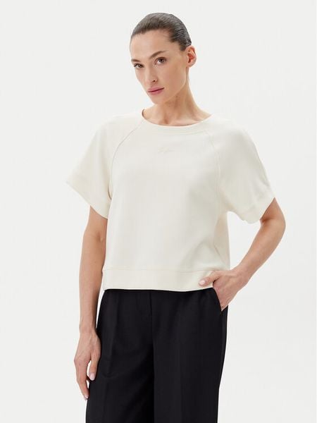 BOSS T-Shirt C_Emsa 50541011 Kremowy Regular Fit. Białe t-shirty Boss, l, bez wzorów, z lyocellu, bez kołnierzyka, bez ramiączek. Za 268,99 zł.