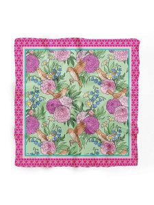 Lucky Bees Chusta w kolorze różowo-zielonym - 55 x 55 cm rozmiar: onesize. Różowe apaszki i chusty Lucky Bees, bez wzorów, z materiału. Za 33,95 zł.