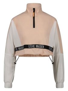 Steve Madden Kurtka przejściowa "Candice" w kolorze jasnoróżowo-szarym rozmiar: XL. Różowe kurtki Steve Madden, xl, bez wzorów, bez kaptura. Za 83,62 zł.