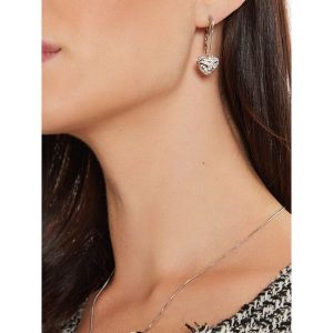 Kolczyki Guess. Szare kolczyki Guess, srebrne. Za 219,99 zł.