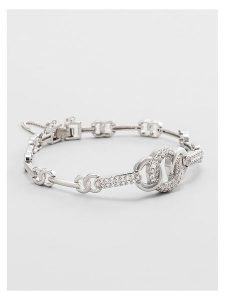 U.S. Polo Assn. Bransoletka z kryształami rozmiar: onesize. Szare bransoletki U.S. Polo Assn., z kryształem, ze stali. Za 173,99 zł.