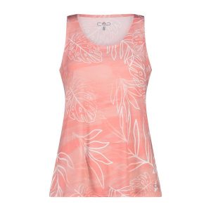 Damski tank top CMP. Czerwone topy CMP, bez wzorów, bez kołnierzyka, bez ramiączek. W wyprzedaży za 143,75 zł.