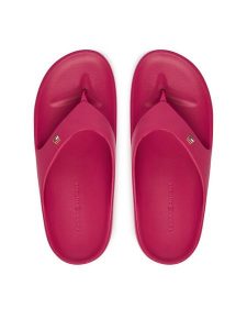 Tommy Hilfiger Japonki FW0FW09200 Różowy. Czerwone klapki TOMMY HILFIGER, bez wzorów, z syntetyku, bez obcasa. Za 189,99 zł.