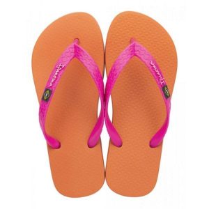 Japonki basenowe damskie Ipanema Clas Brasil II. Brązowe klapki Ipanema, bez wzorów, z materiału, bez obcasa. Za 62,99 zł.