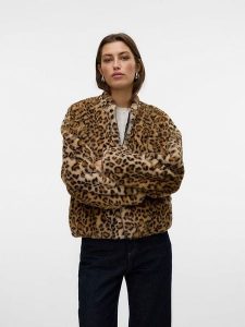 Vero Moda Kurtka przejściowa w kolorze beżowym rozmiar: S. Brązowe kurtki Vero Moda, s, bez wzorów, bez kaptura. Za 171,28 zł.