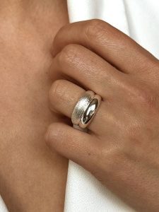 Eclat d'Argent Srebrny pierścionek rozmiar: 50. Szare pierścionki Eclat d'Argent, srebrne. Za 303,45 zł.