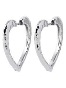 L'Atélier Précieux Srebrne kolczyki-kreole rozmiar: onesize. Szare kolczyki l'Atelier precieux, srebrne. Za 227,85 zł.