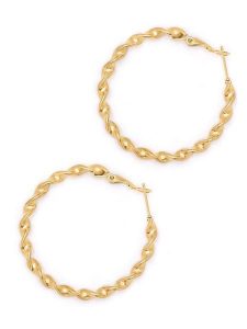 MOODE Kolczyki-kreole "Cosette" rozmiar: onesize. Żółte kolczyki MOODE, ze stali. Za 43,99 zł.