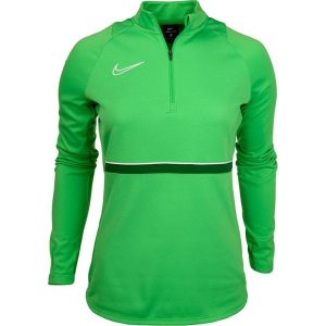 Bluza sportowa damska Nike Dri-Fit Academy. Zielone bluzy Nike, bez wzorów, bez kaptura. Za 123,69 zł.