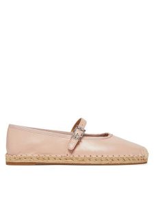 MICHAEL Michael Kors Espadryle 40S5LYFP2L Różowy. Czerwone espadryle MICHAEL Michael Kors, bez wzorów, ze skóry, bez obcasa. Za 399,99 zł.