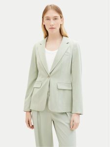 Tom Tailor Marynarka 1040327 Zielony Regular Fit. Zielone marynarki i żakiety Tom Tailor, bez wzorów, z syntetyku. Za 339,99 zł.