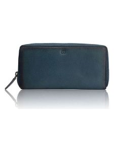 Bellicci Skórzany portfel "Kenzie" w kolorze granatowym - 20 x 10,5 x 2,5 cm rozmiar: onesize. Niebieskie portfele Bellicci, bez wzorów, z materiału. Za 134,85 zł.