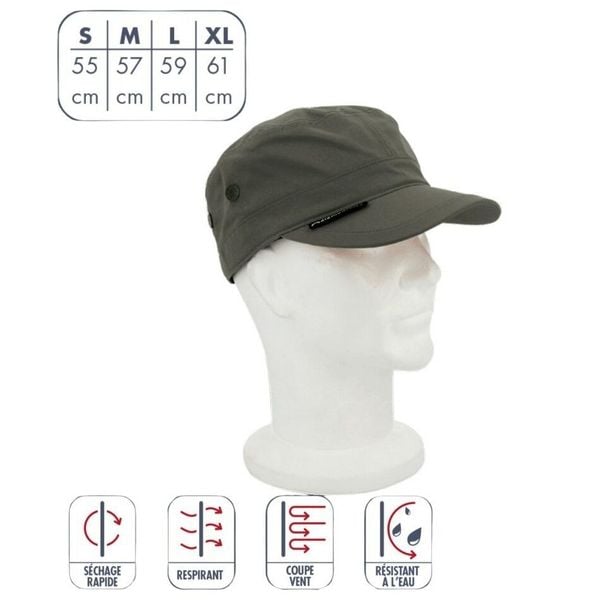 Czapka przeciwdeszczowa Élémenterre Gull. Brązowe czapki Elementerre, bez wzorów, sportowe. Za 138,00 zł.