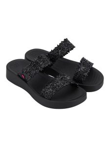 Zaxy Klapki "Primavera" w kolorze czarnym rozmiar: 39. Czarne klapki Zaxy, bez wzorów, z otwartym noskiem, bez obcasa, na platformie. Za 48,39 zł.